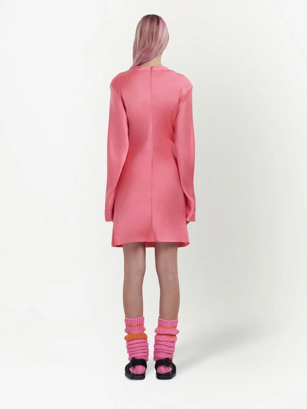  Marni Floral Daze Minikleid Mit Pailletten   Rosa 