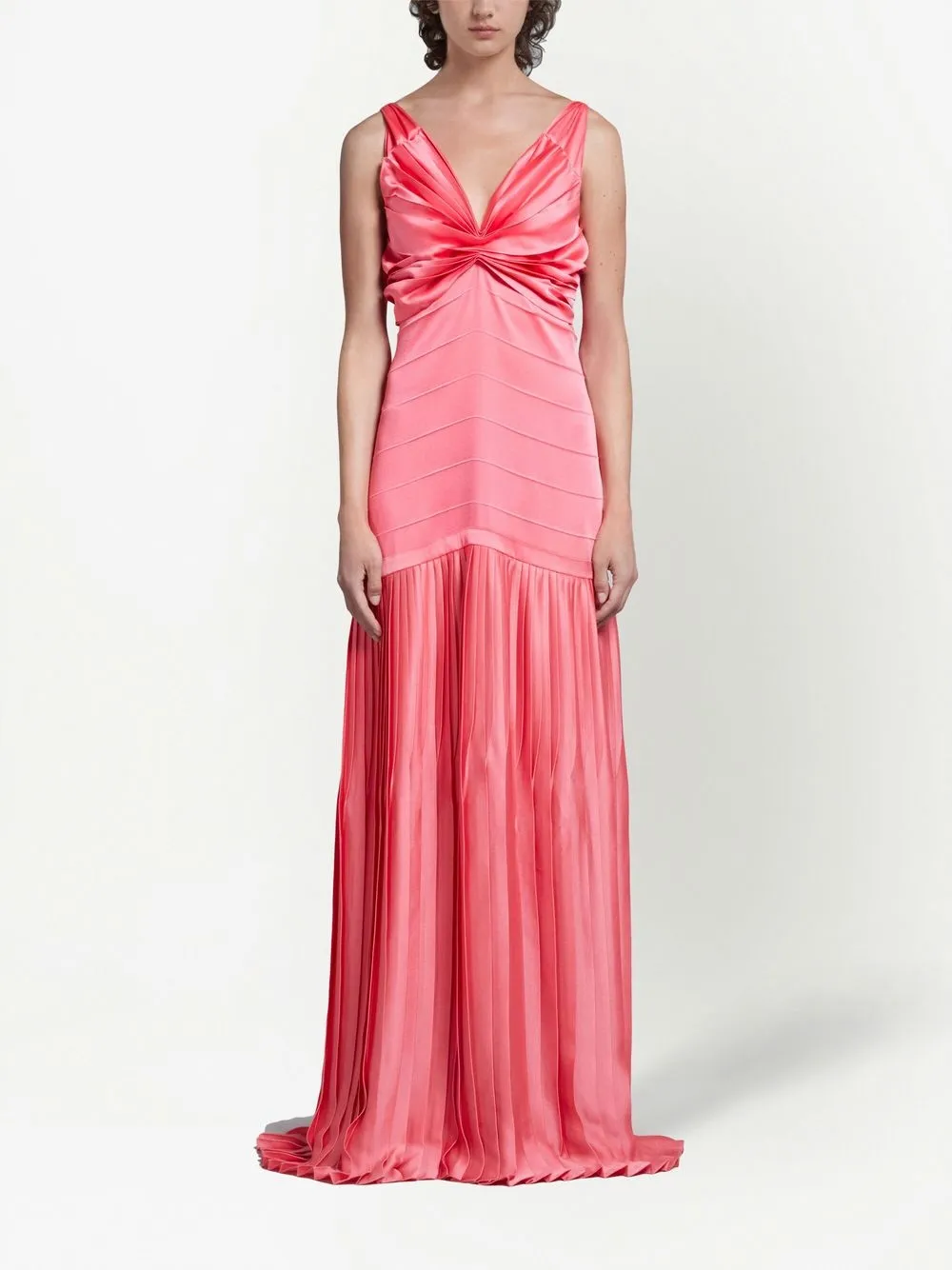 Marni Geplooide avondjurk - Roze