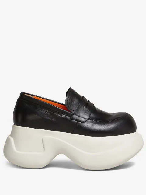 Marni platform leather mocassin loafers