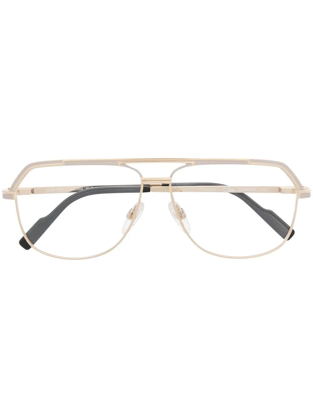 

Cazal pilot-frame eyeglasses - Gold