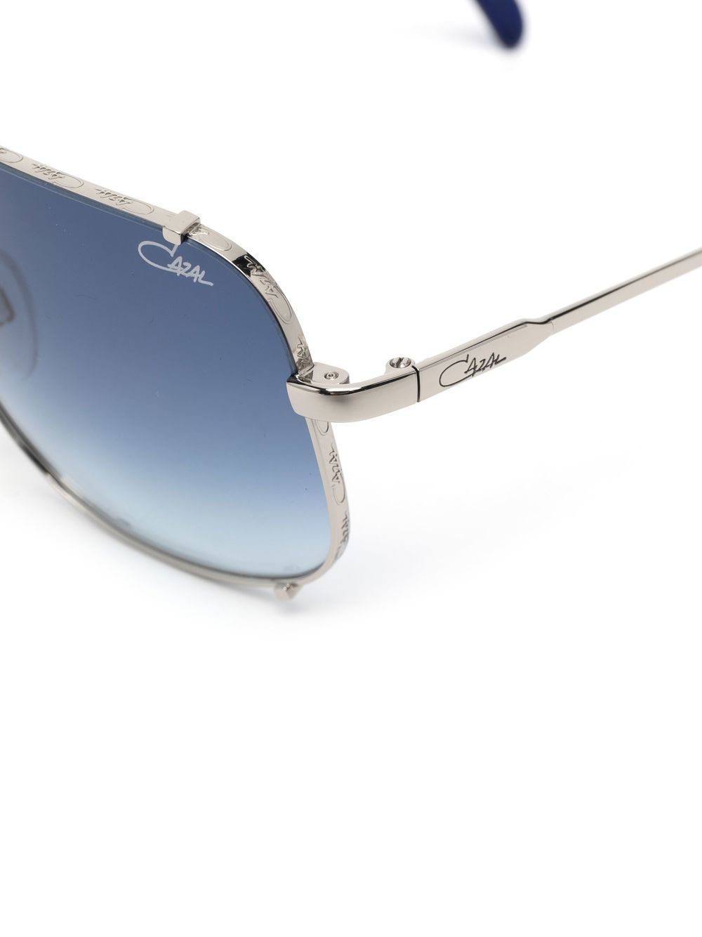 Shop Cazal Pilot-frame Design Sunglasses In Silber