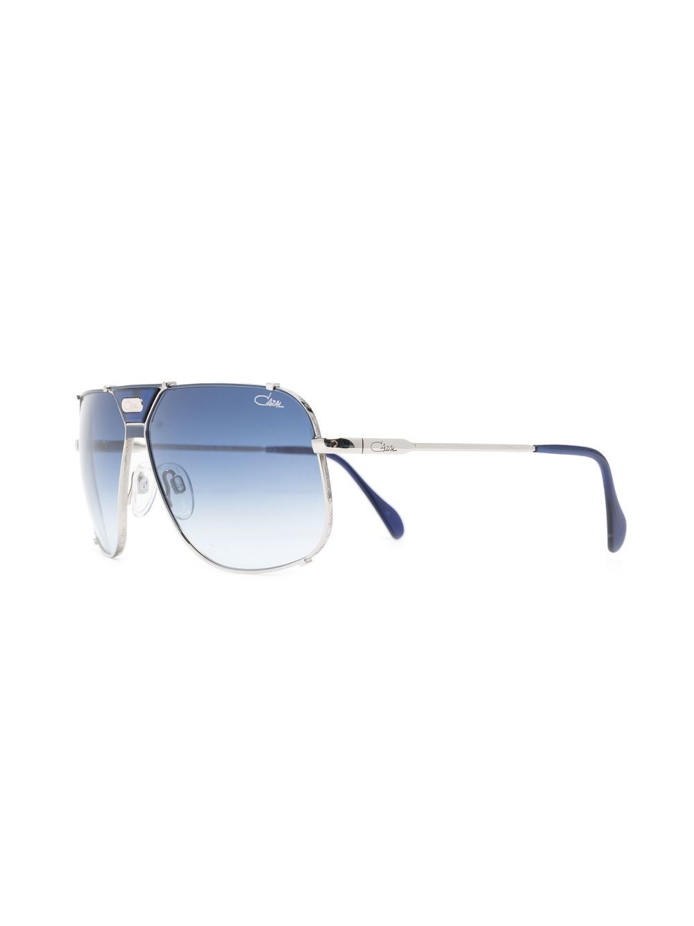 Shop Cazal Pilot-frame Design Sunglasses In Silber