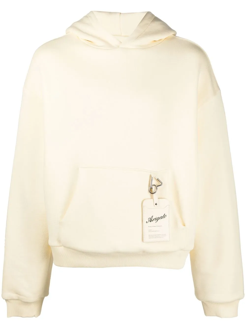 

Axel Arigato hoodie con etiqueta del logo - Amarillo