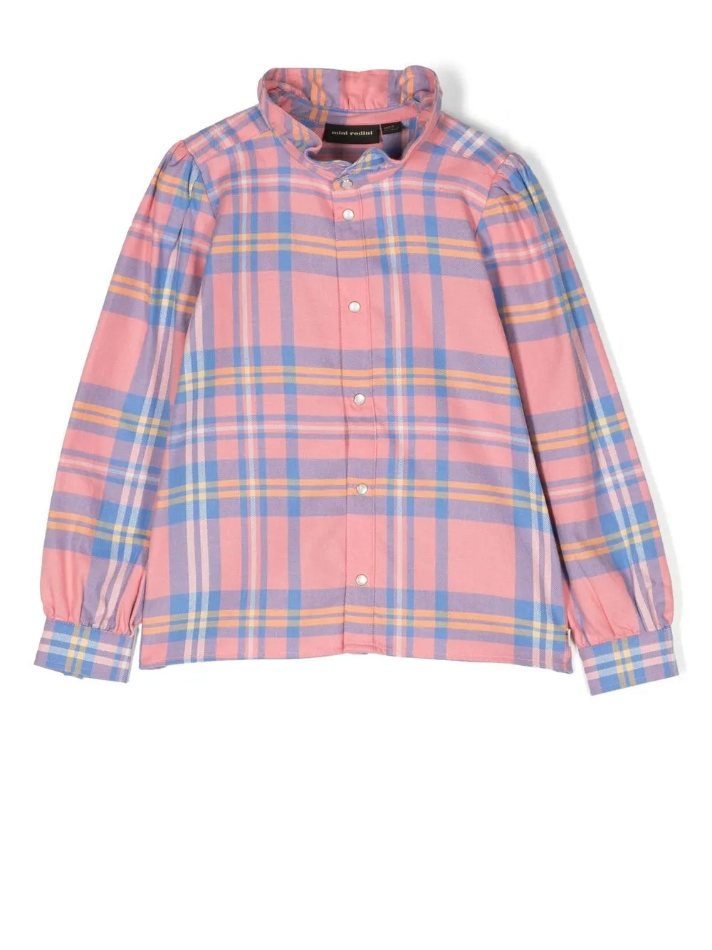 

Mini Rodini check-print long-sleeve shirt - Pink
