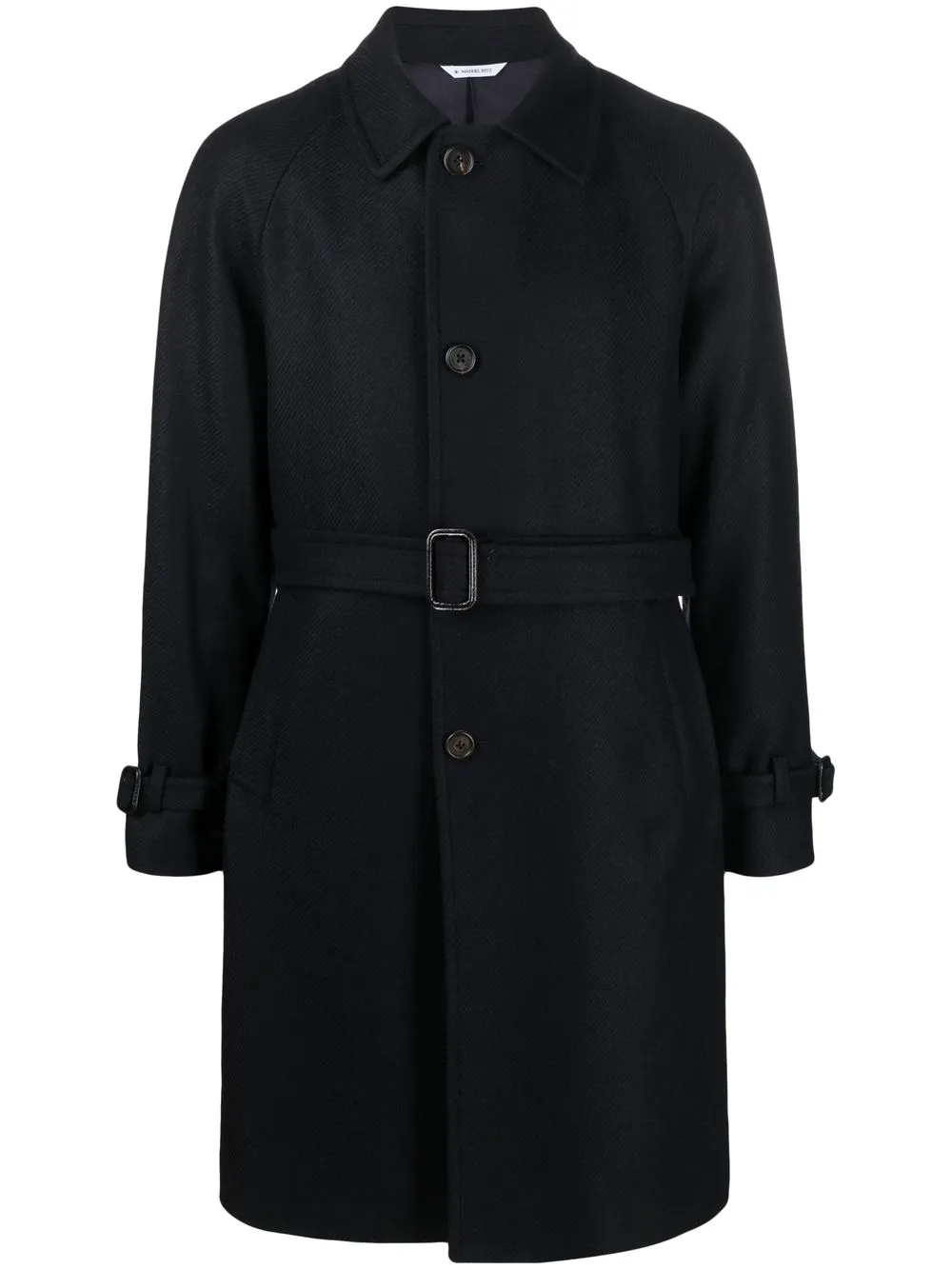 

Manuel Ritz single-breasted belted coat - Blue