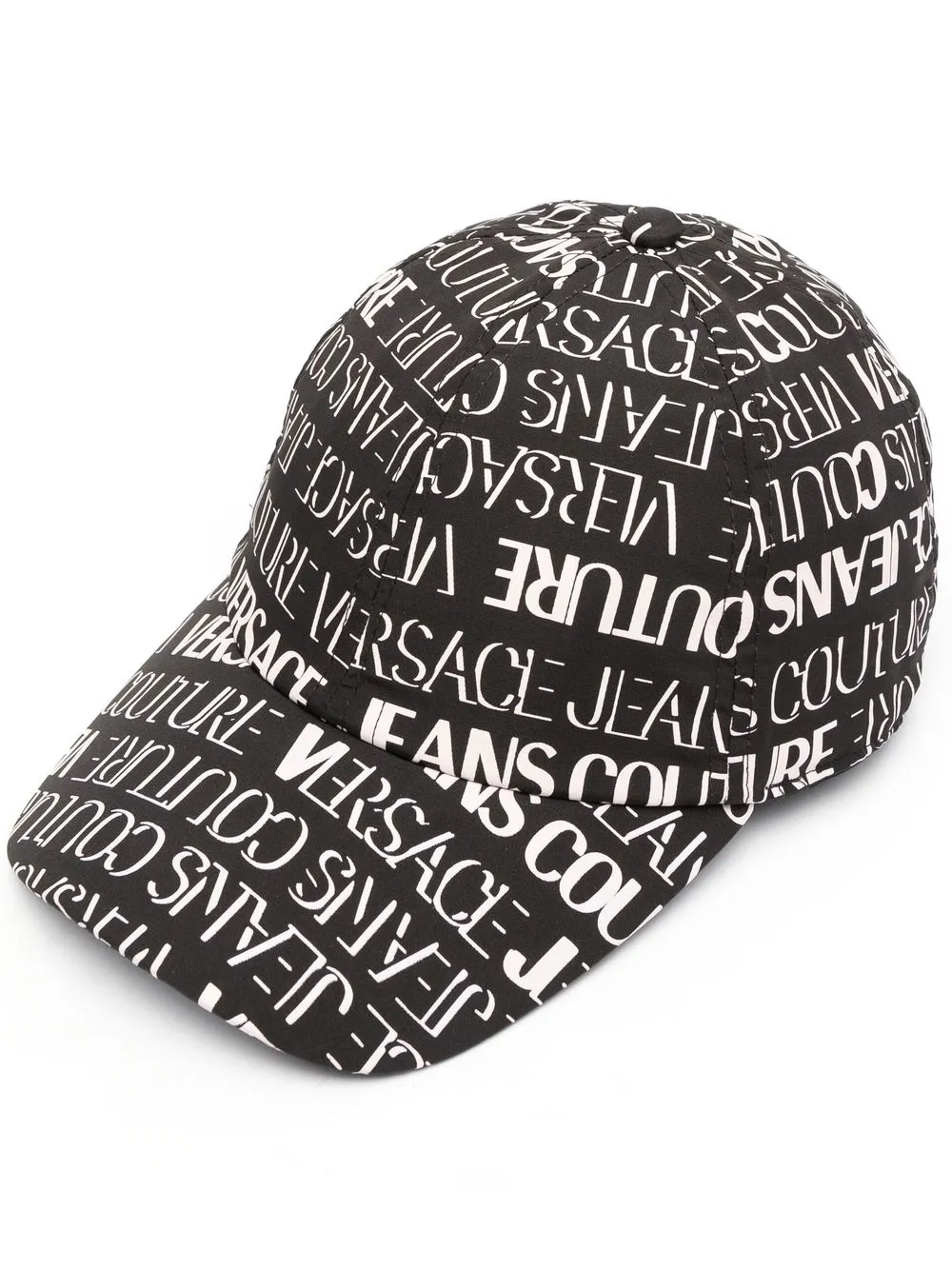 

Versace Jeans Couture all-over logo print baseball cap - Black