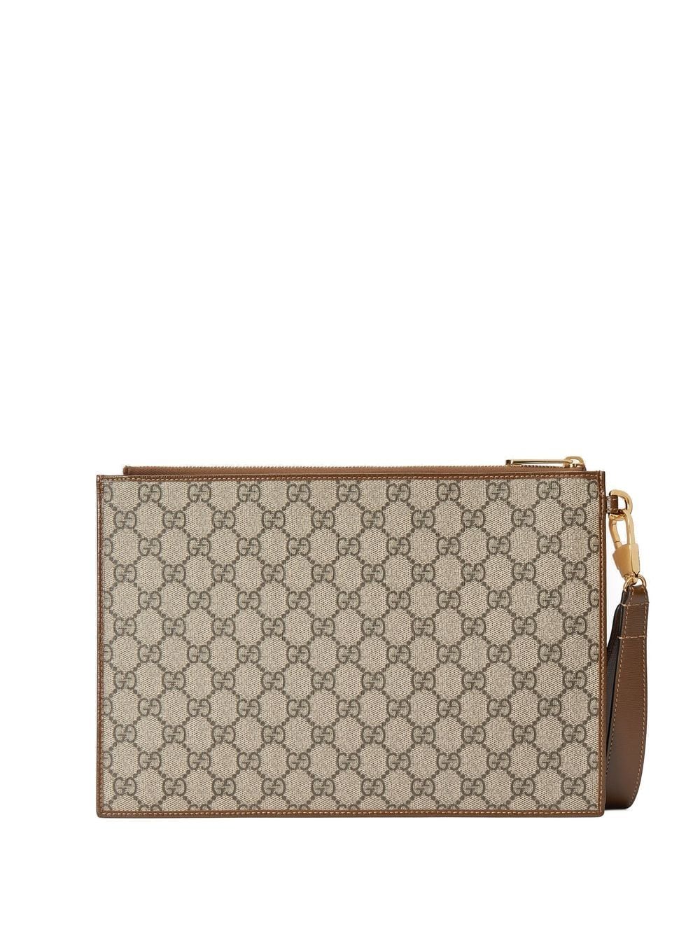 Gucci Jacquard Monogram Clutch Bag - Farfetch