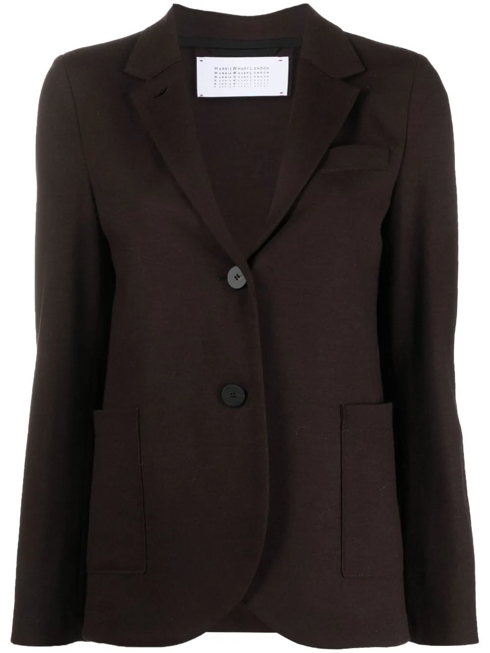 

Harris Wharf London single-breasted button blazer - Purple