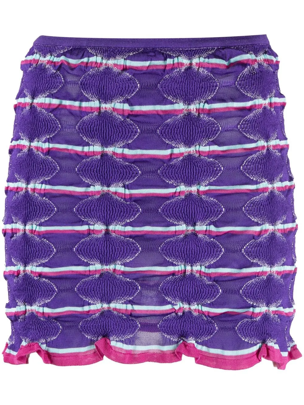 

Gimaguas patterned-jacquard mini skirt - Purple