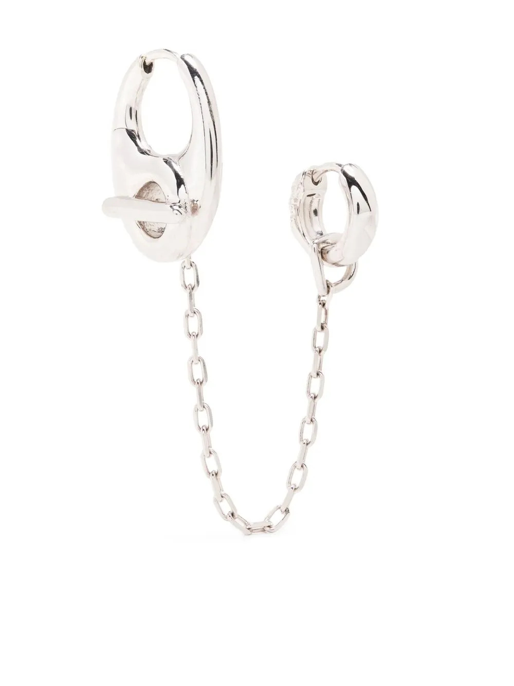 

Maria Black chain link huggie hoop earring - Silver