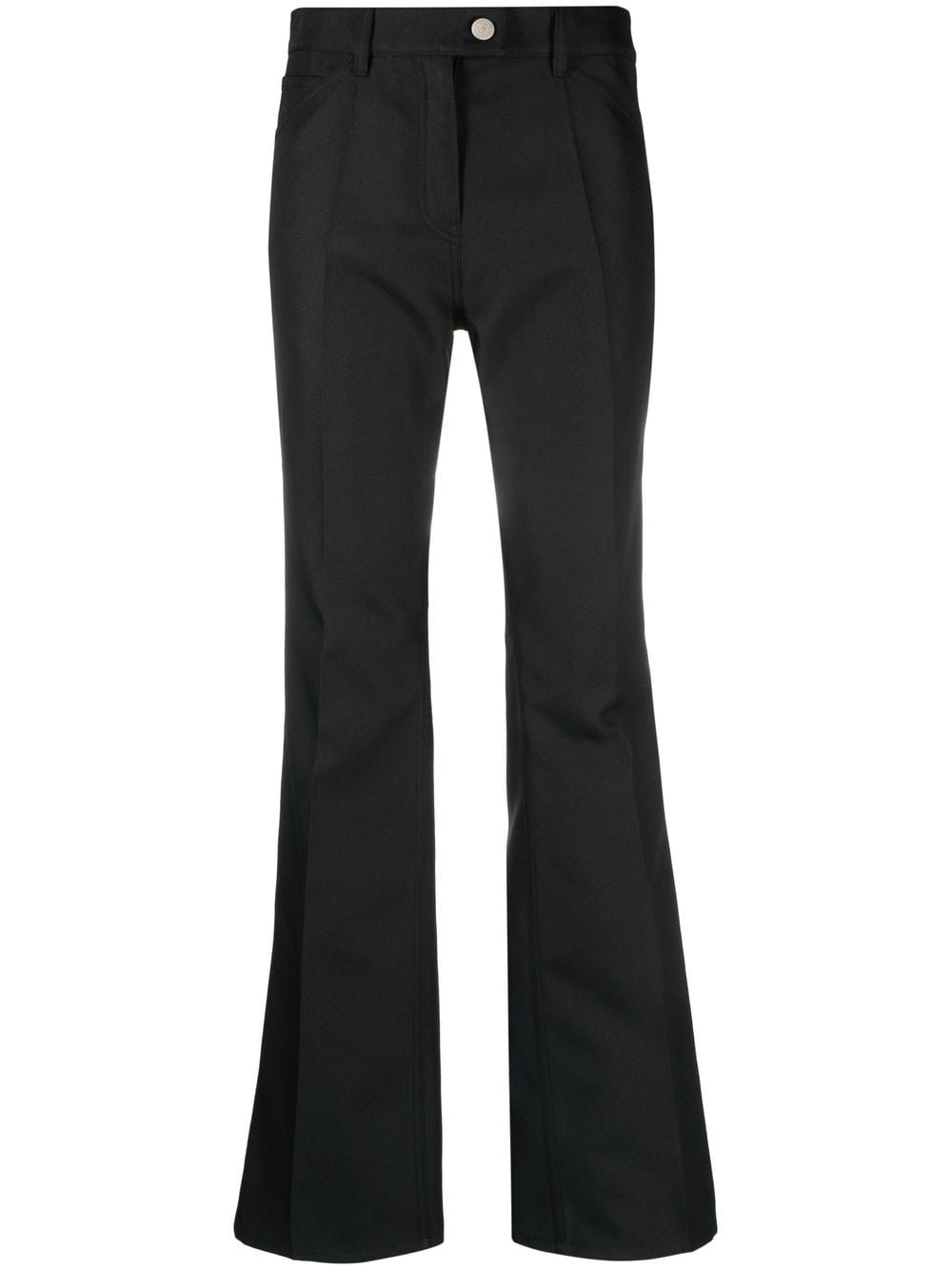 Courrèges logo-embroidered Bootcut Trousers - Farfetch