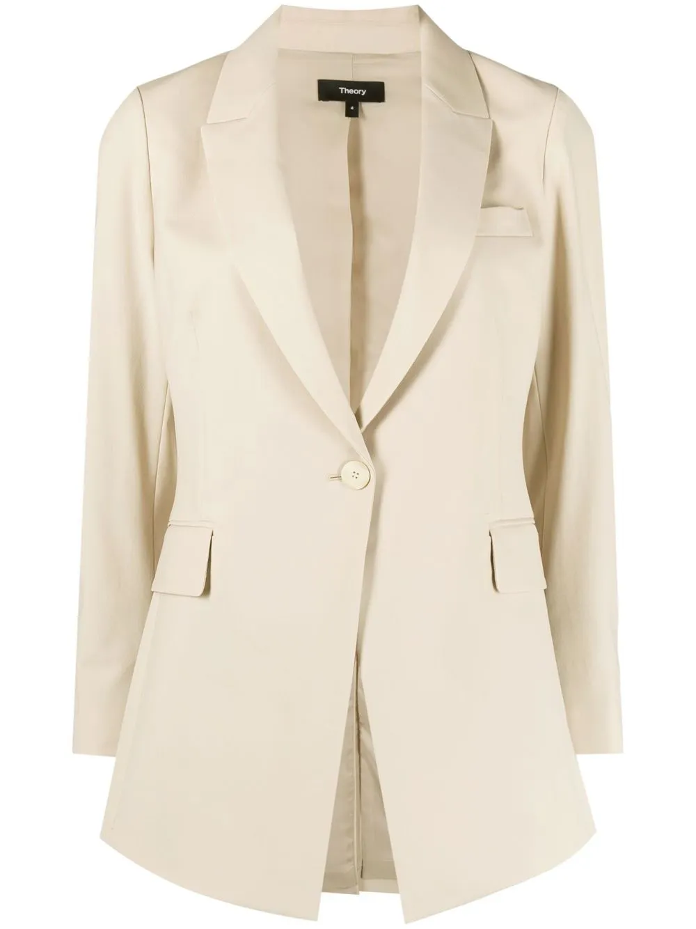 

Theory single-breasted wool blazer - Neutrals