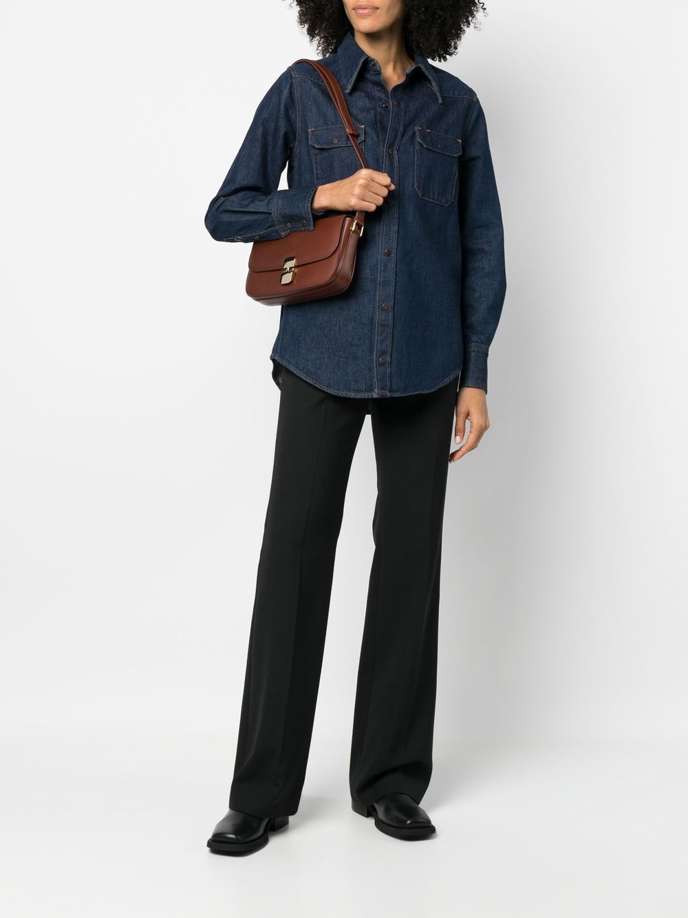 A.P.C. Shopper met gesp - Bruin