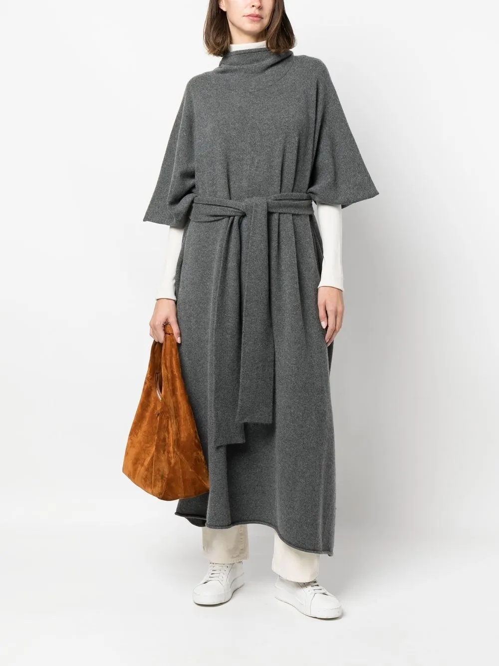 extreme cashmere Gebreide jurk - Grijs