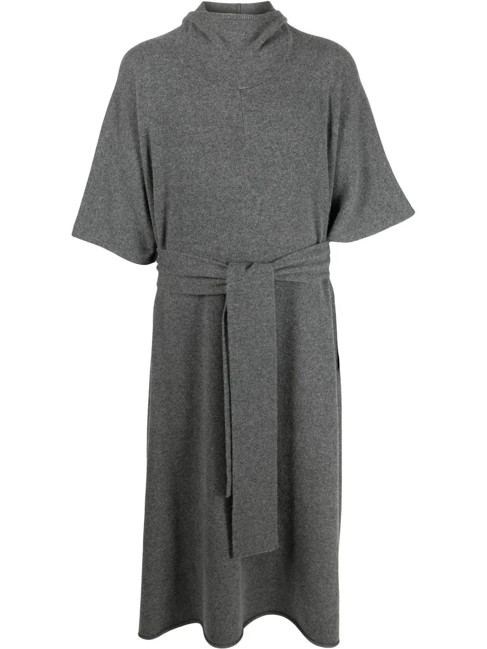 

extreme cashmere No. 245 Go belted knit dress - Grey