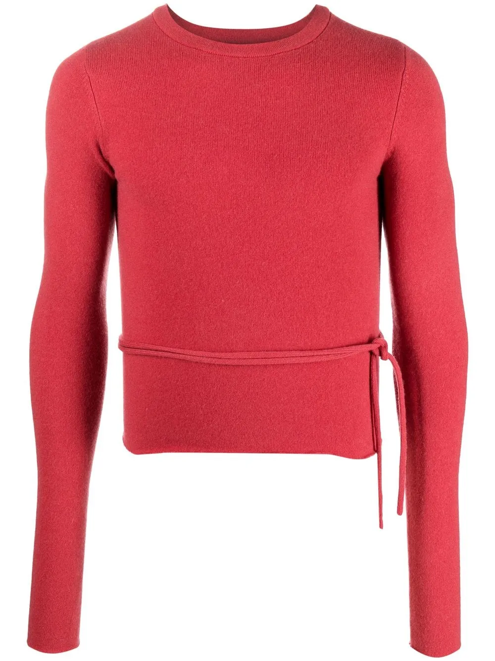 

extreme cashmere tie-waist cashmere-blend jumper - Red