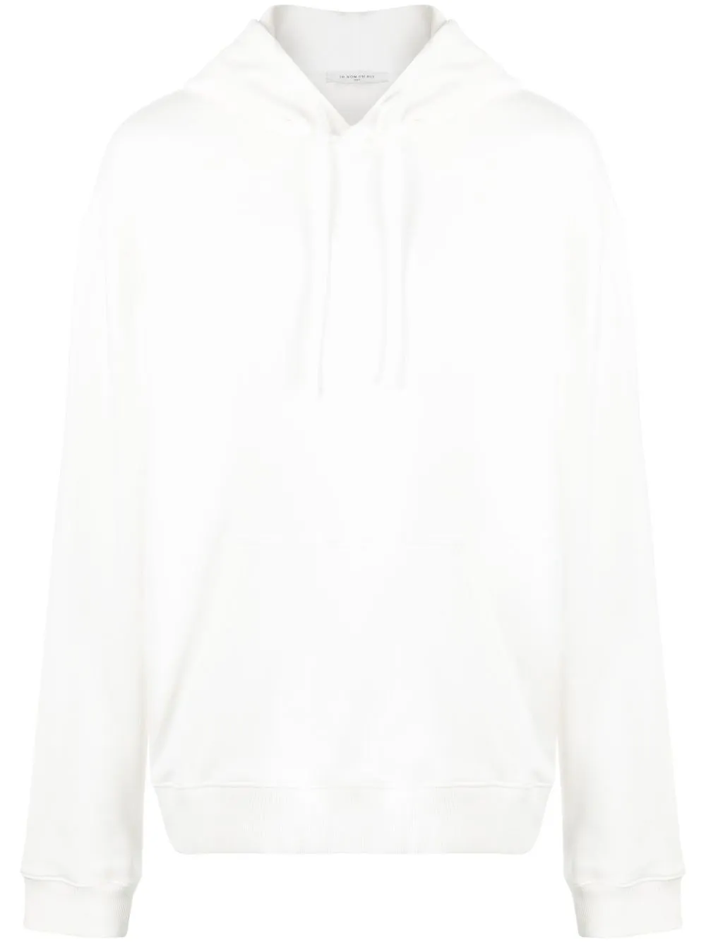 

Ih Nom Uh Nit rear logo-print detail hoodie - White