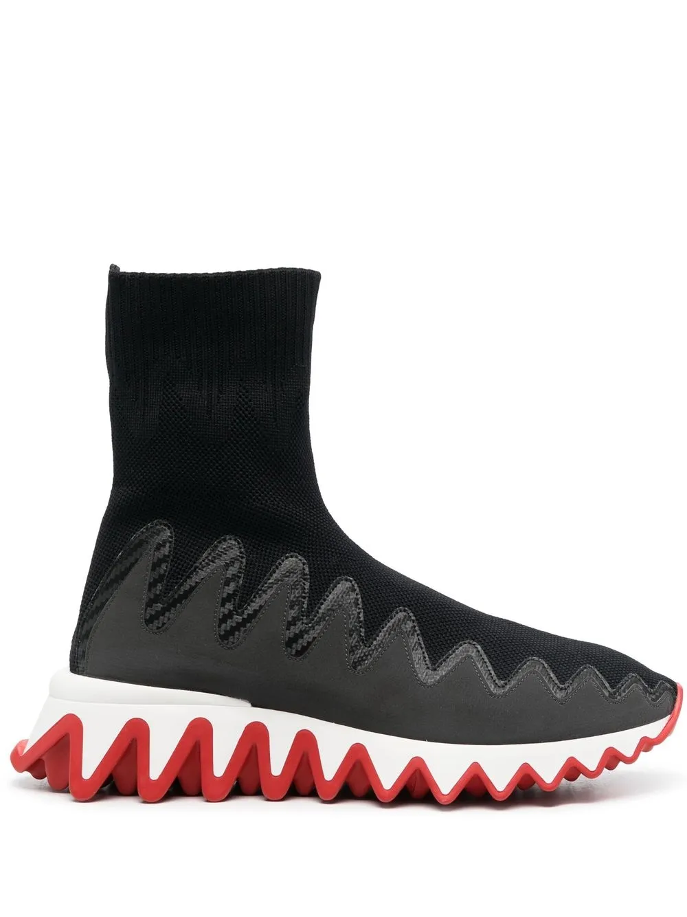 Christian Louboutin tenis estilo calcetín Sharky | negro | Image 1