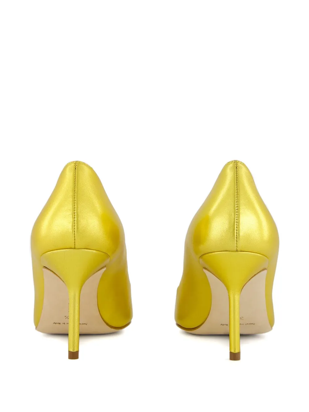Manolo Blahnik 70mm BB leather pumps Yellow