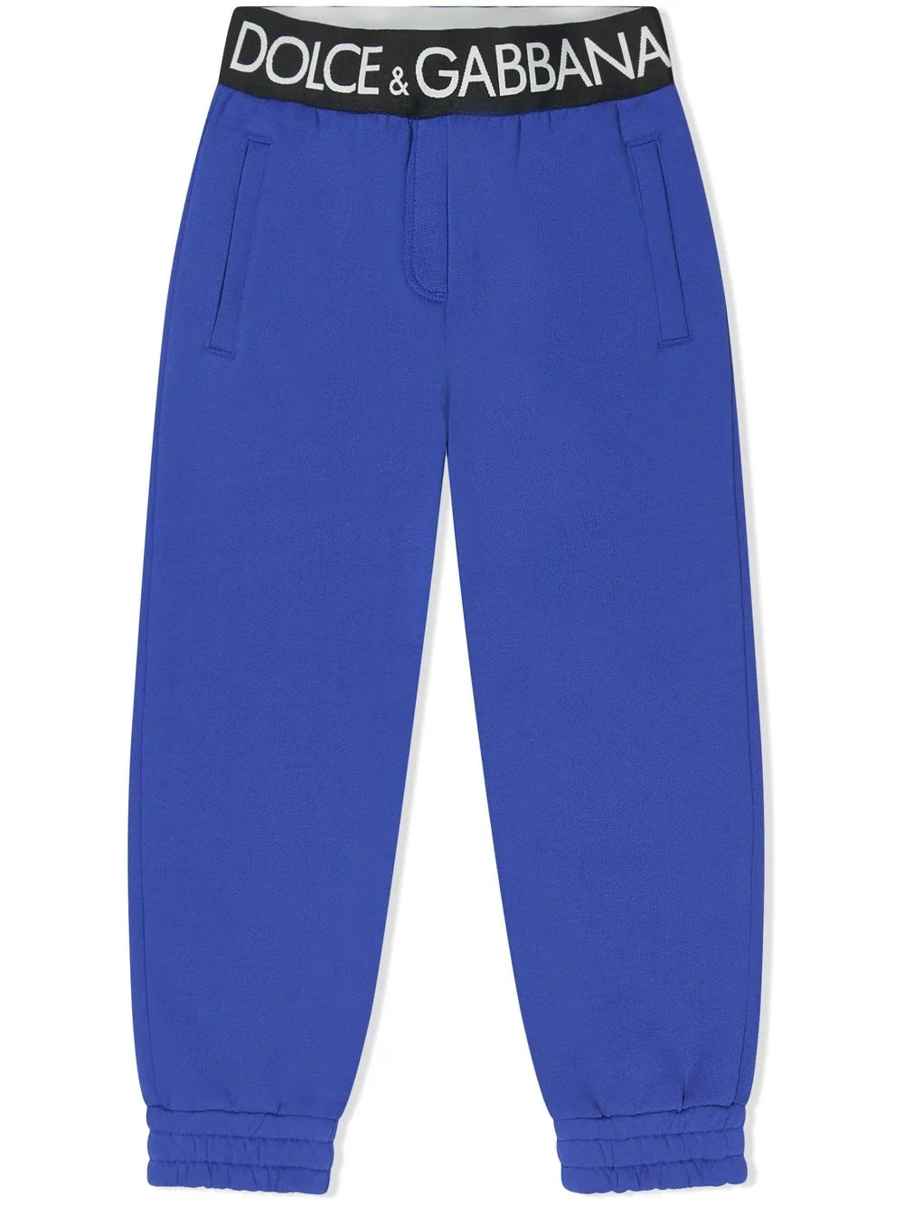 

Dolce & Gabbana Kids logo-waistband track pants - Blue