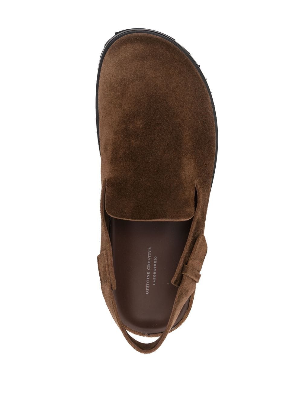 Shop Officine Creative Introspectus Slingback Suede Sandals In Brown