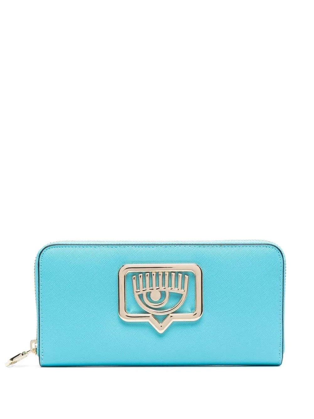 

Chiara Ferragni logo-plaque detail wallet - Blue