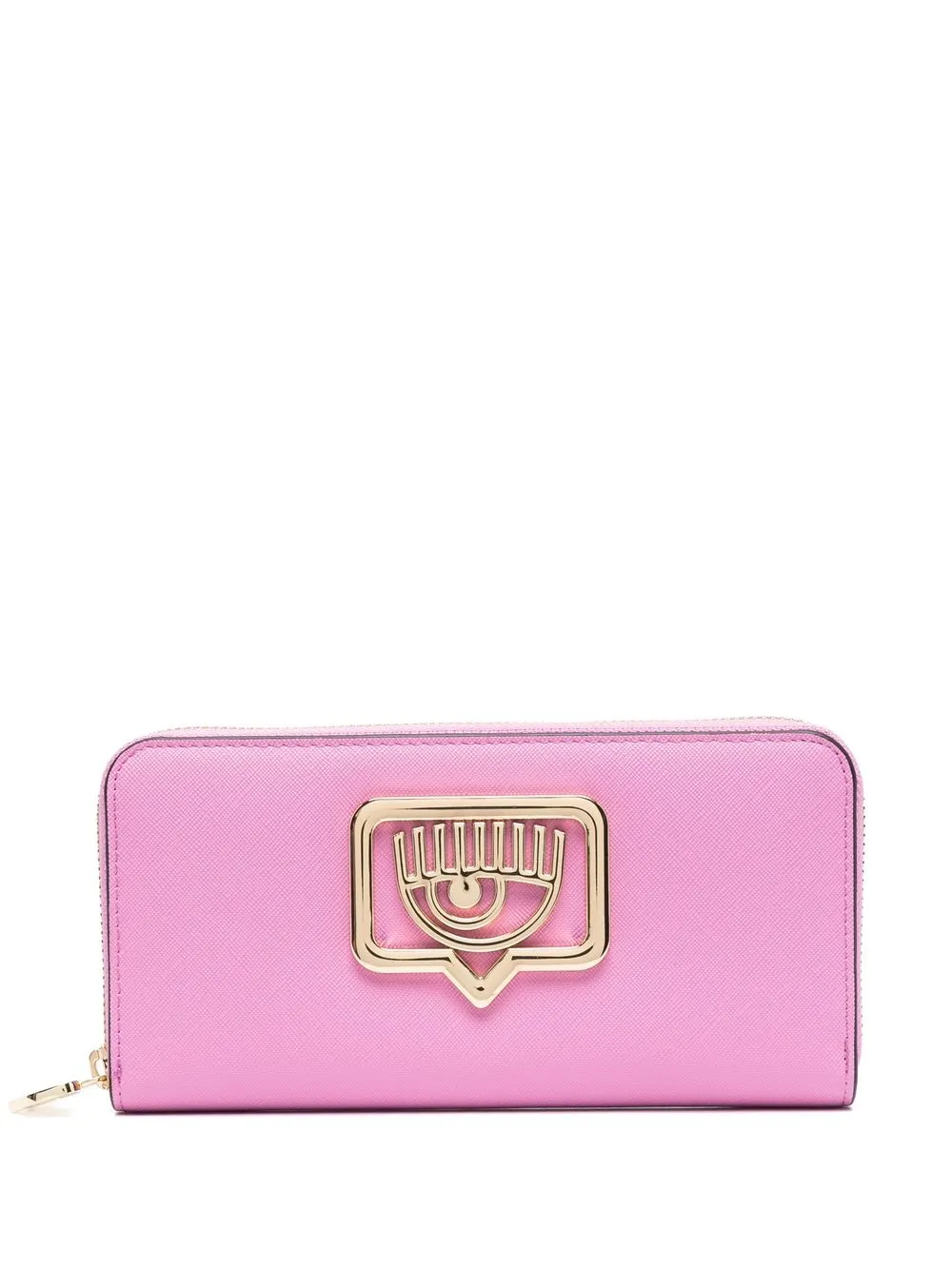 

Chiara Ferragni logo-plaque detail wallet - Pink