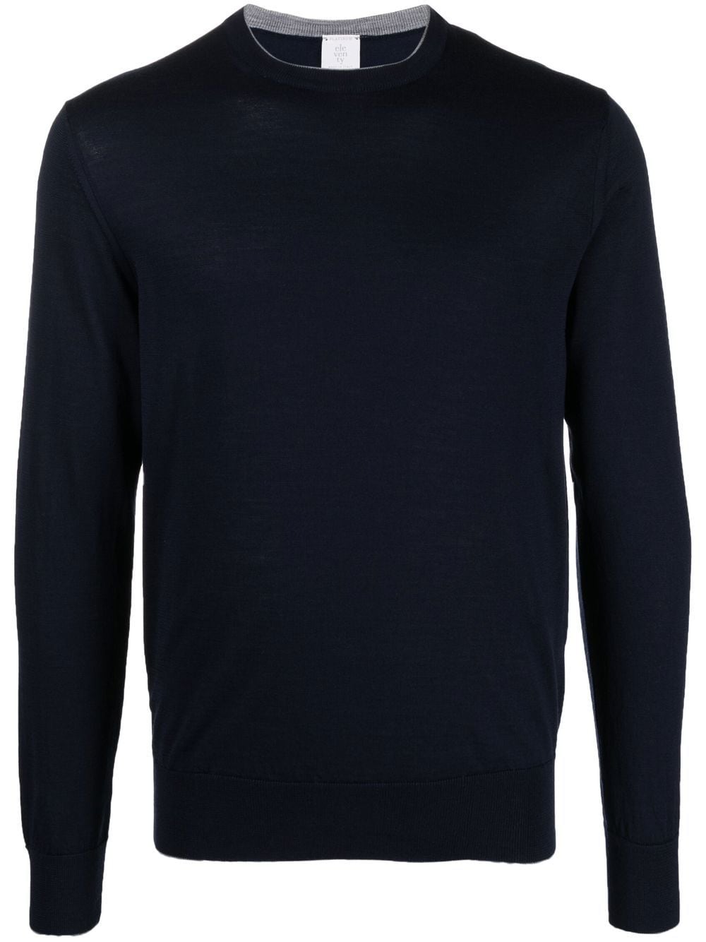 

Eleventy crew-neck long-sleeve jumper - Blue