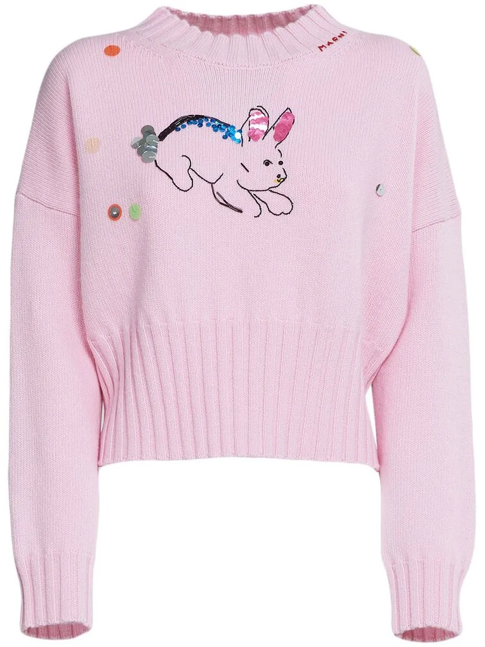 

Marni rabbit knitted jumper - Pink