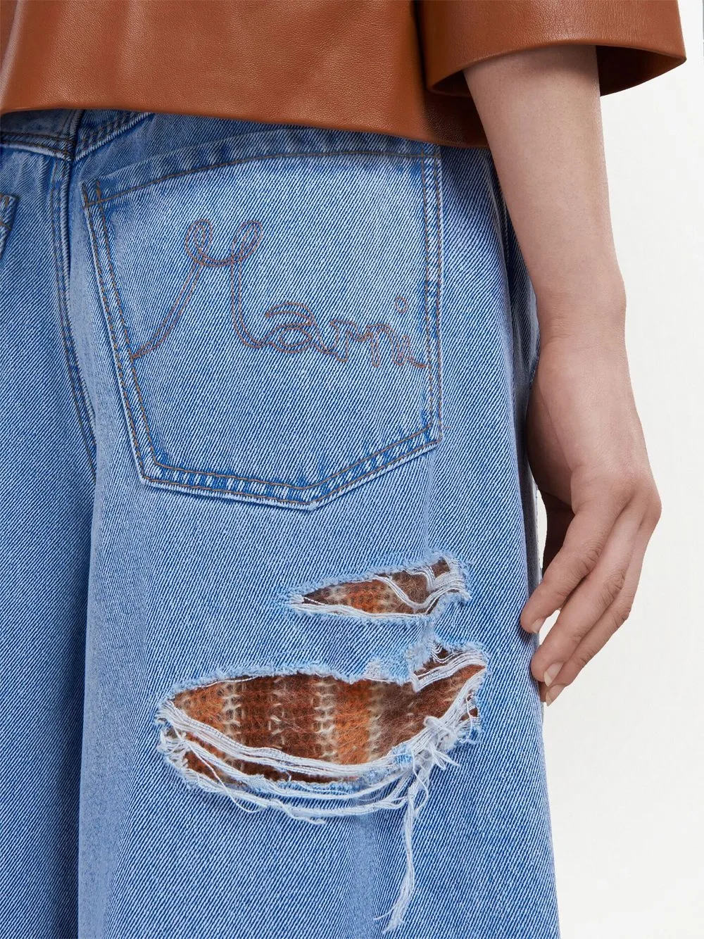 Marni Blue Denim Pants main image 1