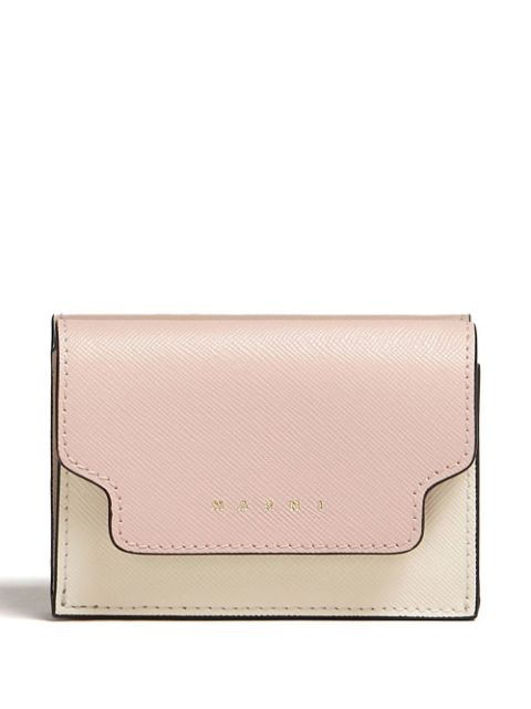 Marni logo lettering foldover wallet Women