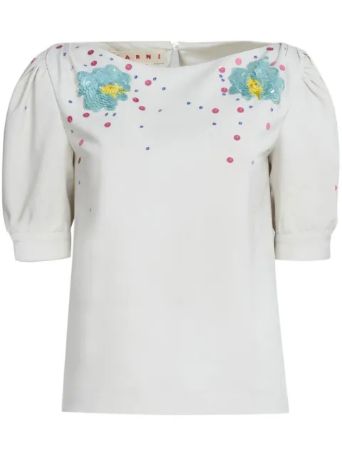 Marni sequin-embroidered blouse