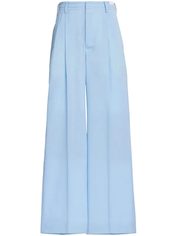 【関税送料込】MARNI Women Straight Pants Deep blue tropical wool straight-leg trousers | Marni