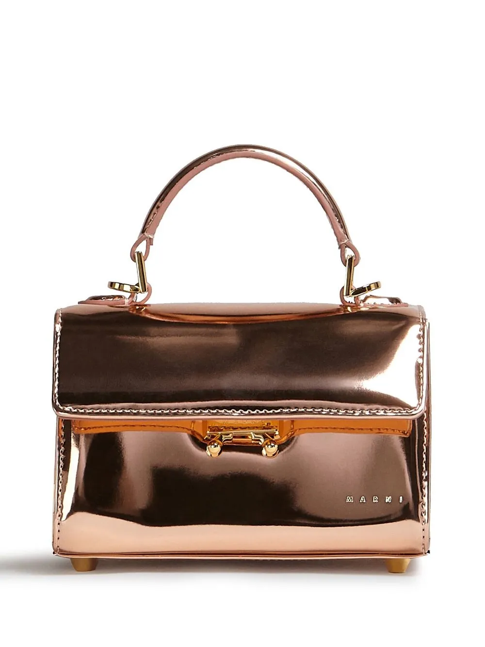 

Marni Relativity metallic leather handbag - Pink