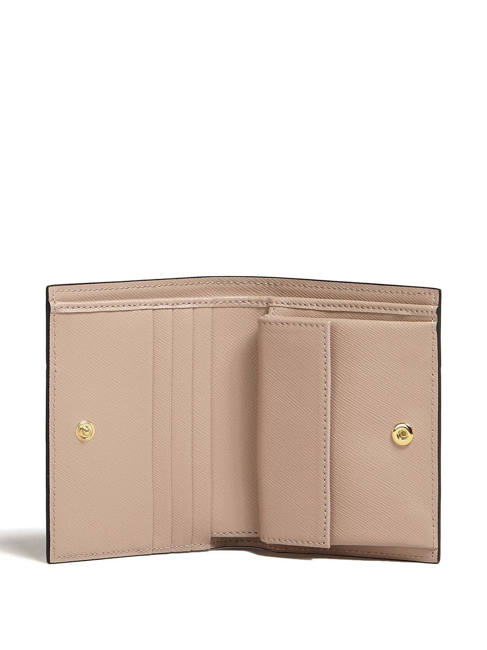 Shop Marni Colour-block Leather Wallet In Neutrals