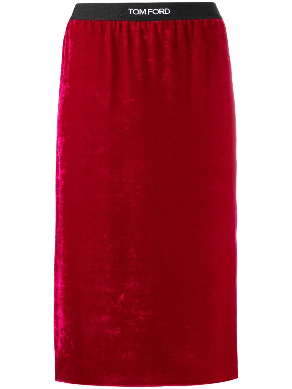 

TOM FORD high-waisted pencil skirt - Red