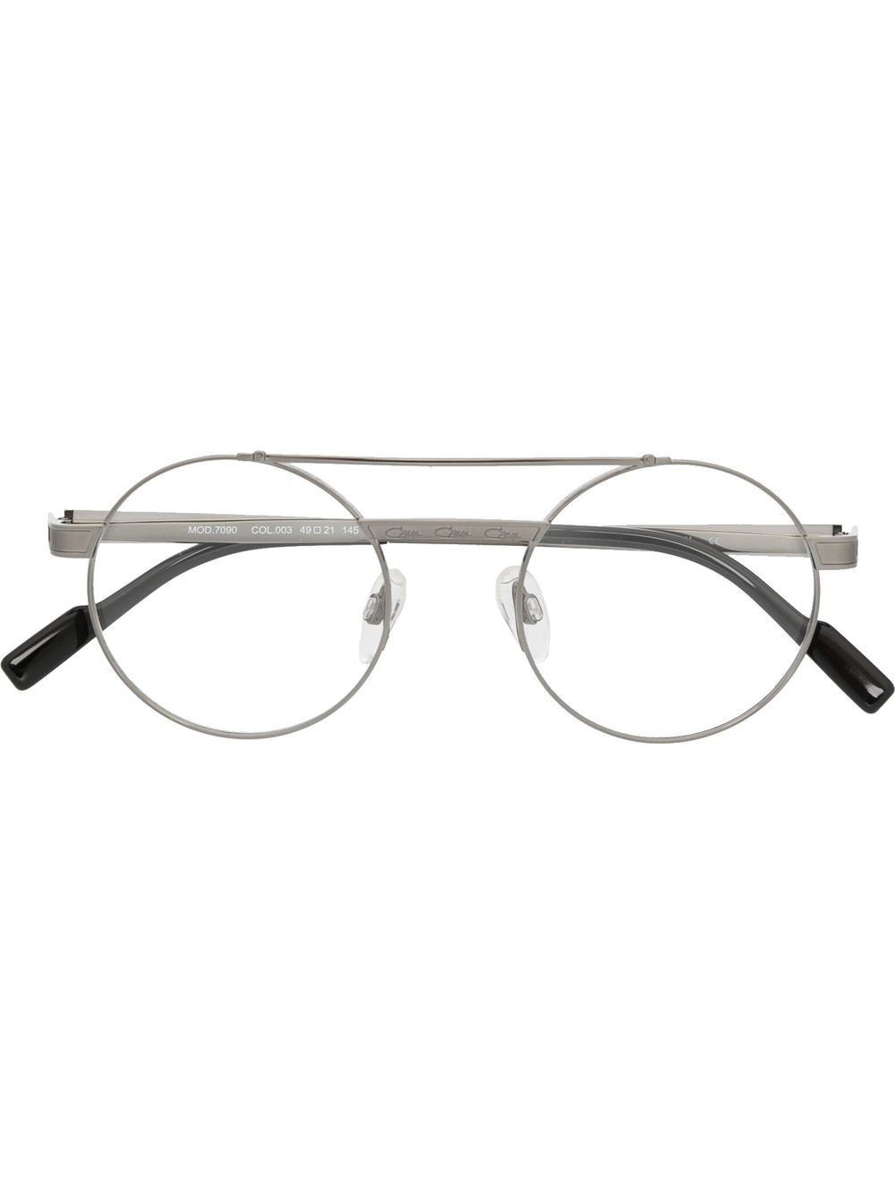 

Cazal polished round-frame glasses - Silver