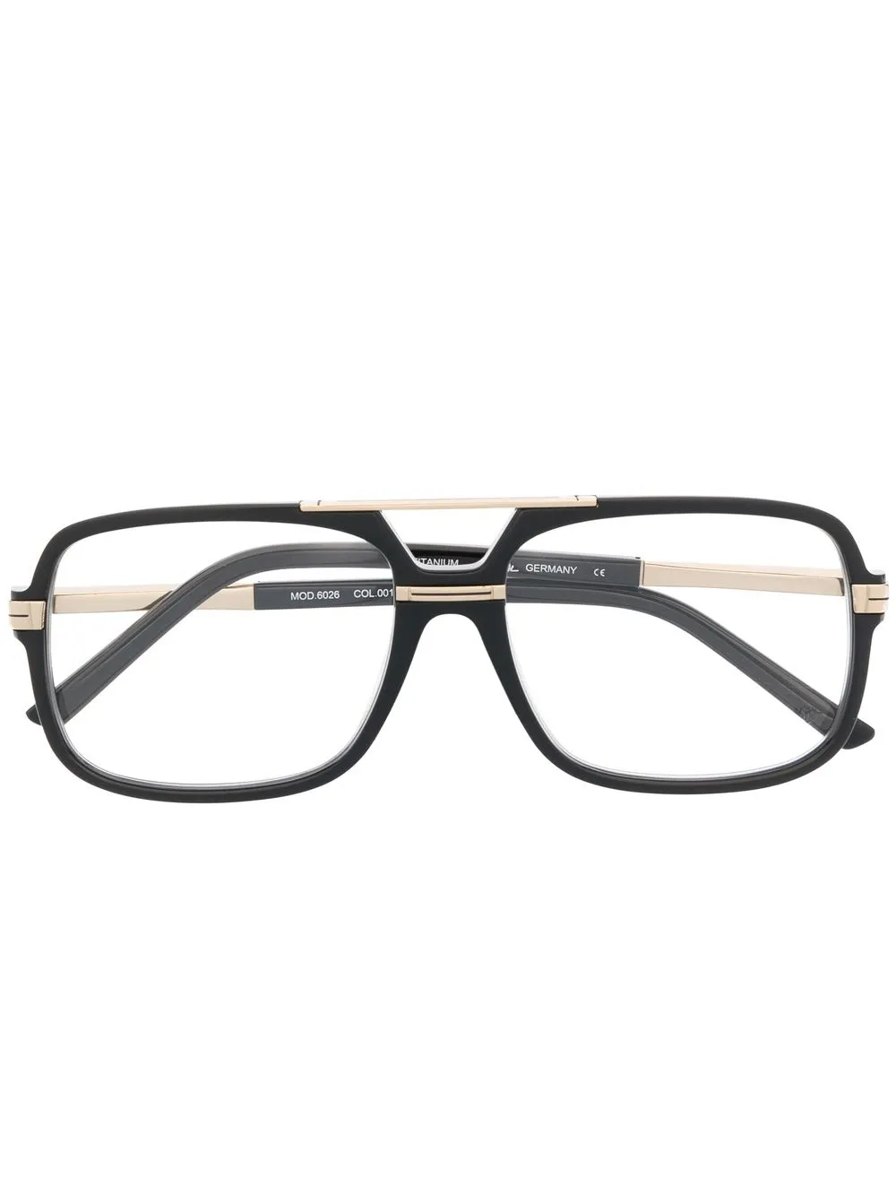 

Cazal pilot-frame eyeglasses - Black