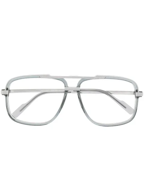 Cazal lentes con armazón estilo piloto