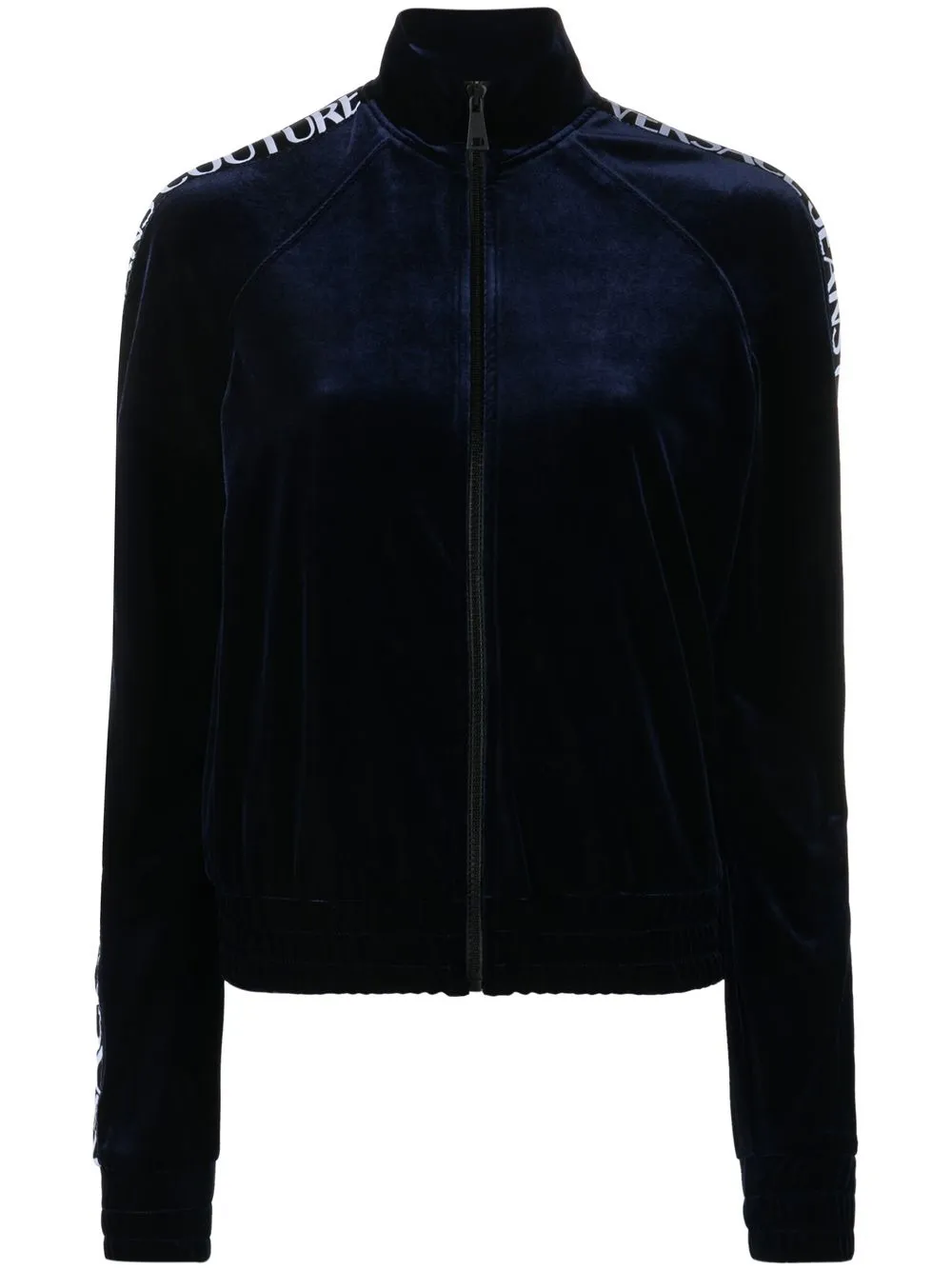 

Versace Jeans Couture sudadera con franja del logo - Azul