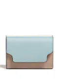 Marni logo lettering foldover wallet - Blue