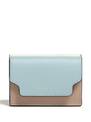 Wallets & purses Marni - Trifold wallet in teal blue and pink