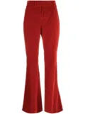 TOM FORD velvet bootcut trousers - Red