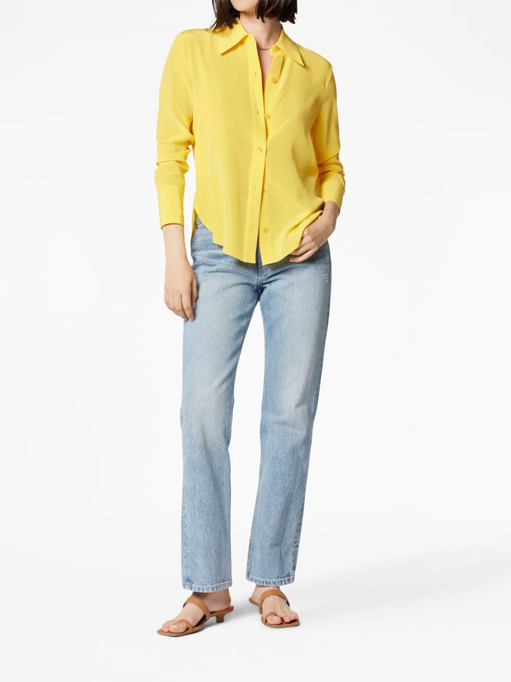 Equipment Zijden blouse - Geel