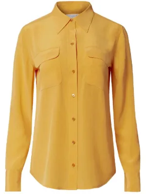 Silk long sleeve shirt best sale