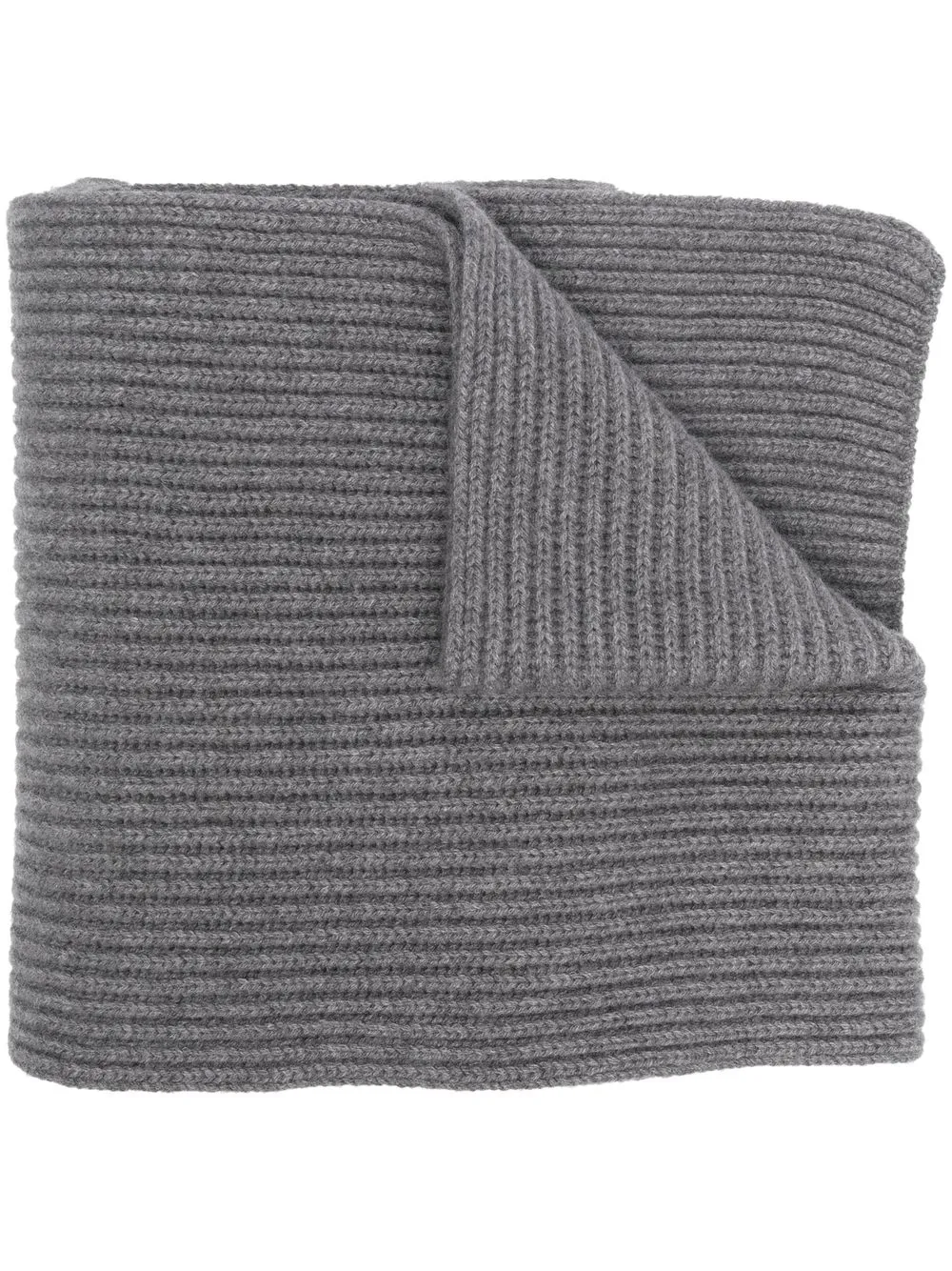 

Malo ribbed cashmere scarf - Grey