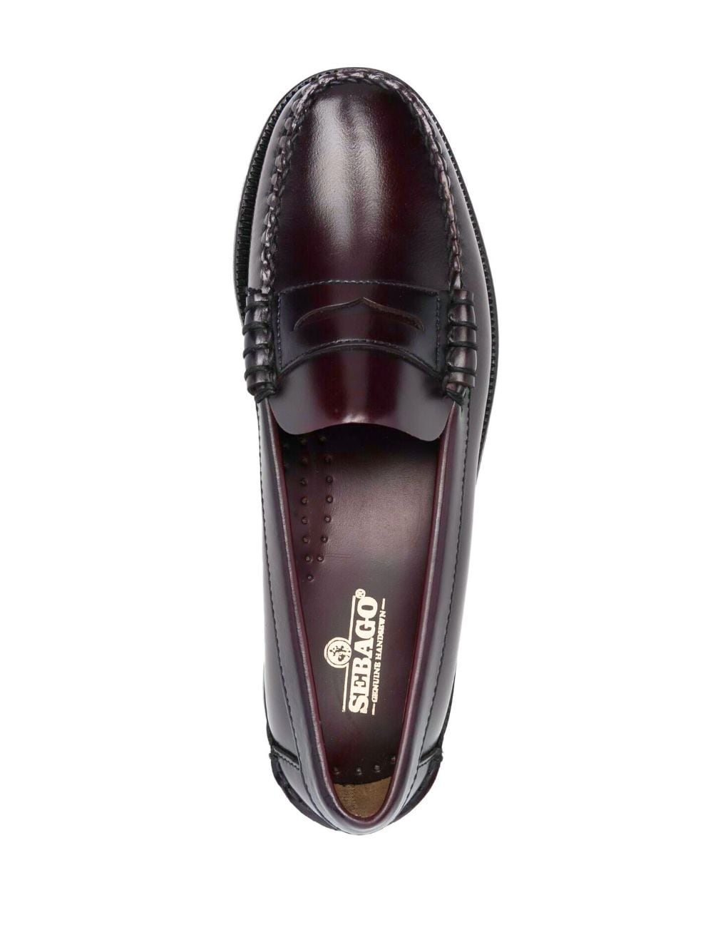 Shop Sebago Classic Dan Leather Loafers In Brown