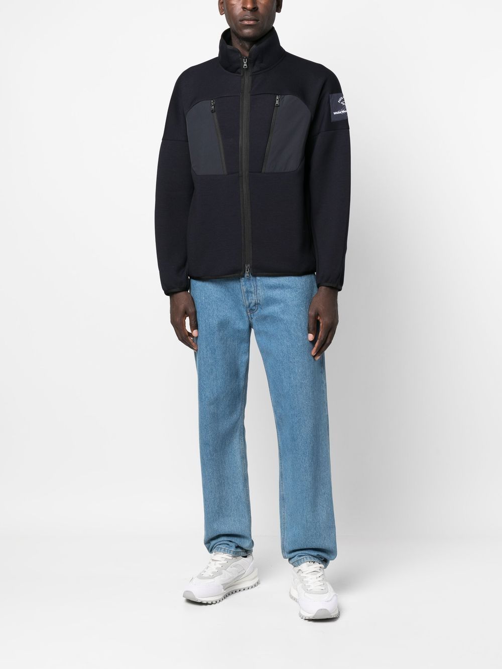 Paul & Shark x White Mountaineering trui met rits - Blauw