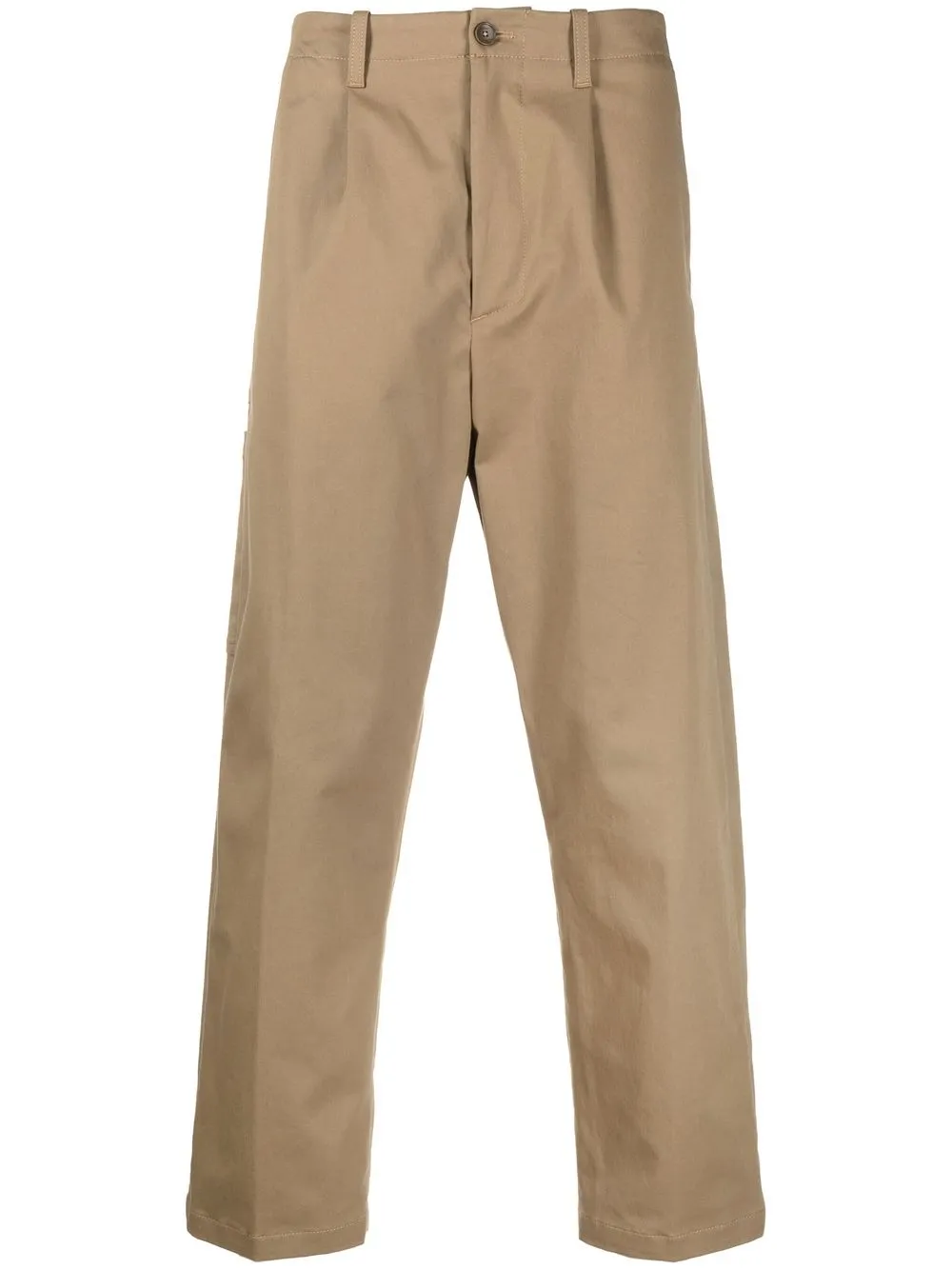 

ETRO logo-print cropped trousers - Neutrals