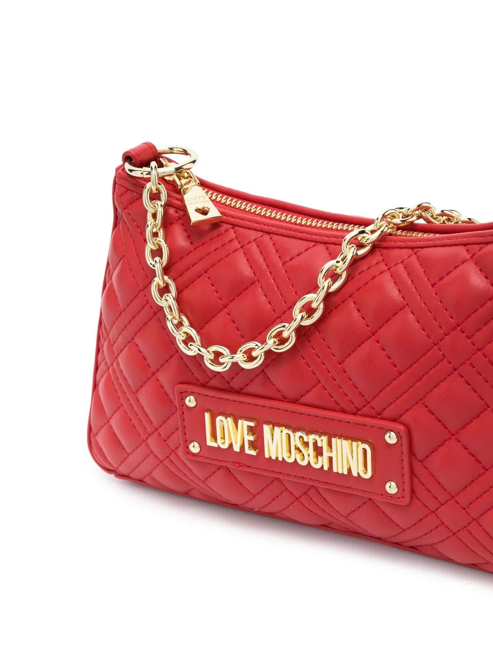 Love Moschino logoplaque Quilted Shoulder Bag Farfetch
